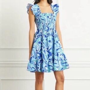 Hill House Home The Elizabeth Nap Dress in Kaleidoscope Blue